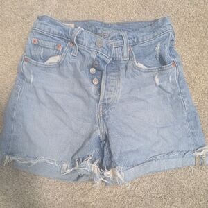 Women's Light Blue Denim Shorts
